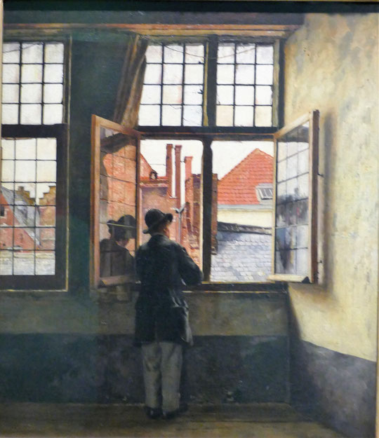 Henri De Braekeleer : L'Homme à la fenêtre, 1873-1876