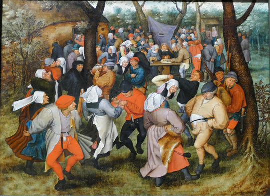 Pieter Bruegel : Danse de noce en plein air (1607)