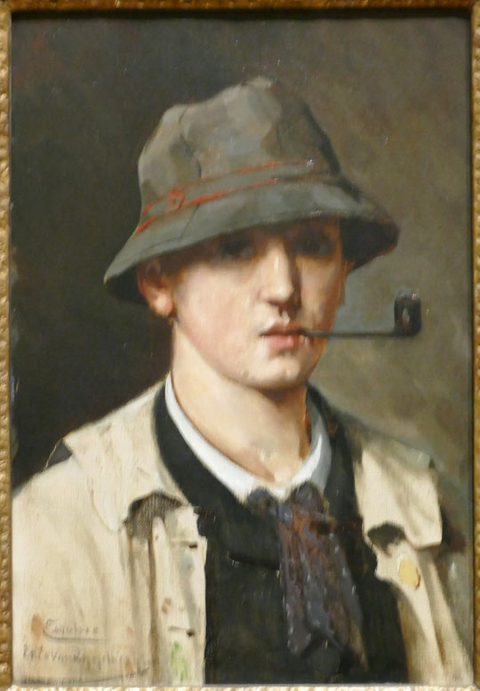 Théo Van Rysselberghe : autoportrait, vers 1880