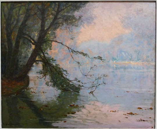 Paysage de bord de Seine, 1909, Pierre Waidmann