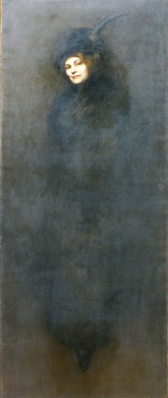 Francesc Pausas : portrait de Maria Sampere, le femme du peintre (1911)