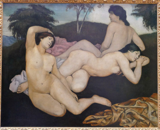 Emile Bernard : Après le bain, les nymphes, 1908
