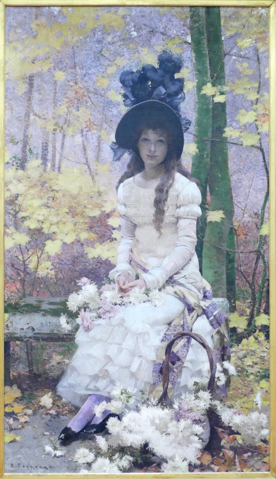 Edouard Toudouze : fleurs d'automne, 1890