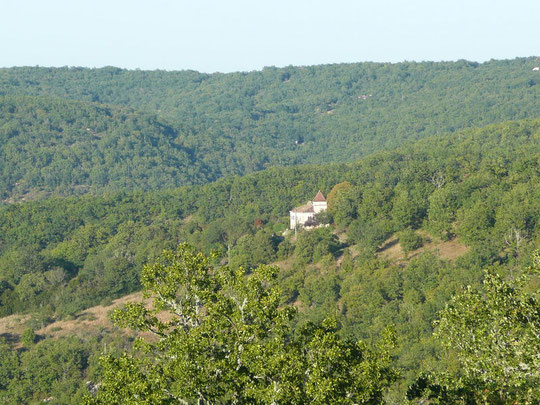 paysage de la propriété de  Soulié , en plein causse