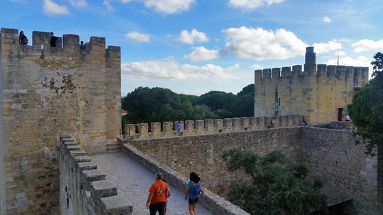 Castelo São Jorge , Mauer, Mualha