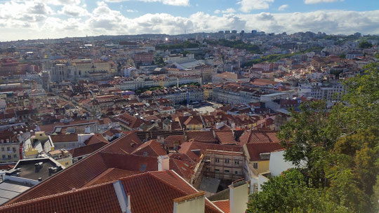 Castelo São Jorge , Lissabon, Portugal, Lisboa, Vista
