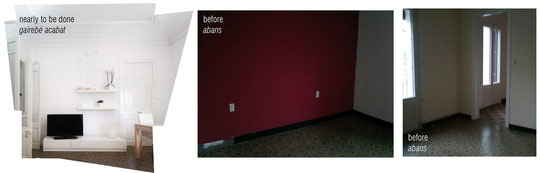 Imatges del procés. Abans i després