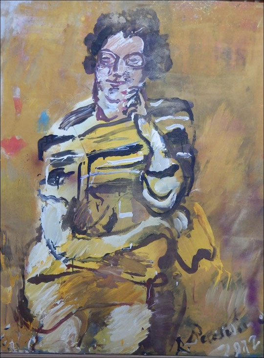 Portrait Gerta Tzschaschel 1972, ca. 110 x 130 cm