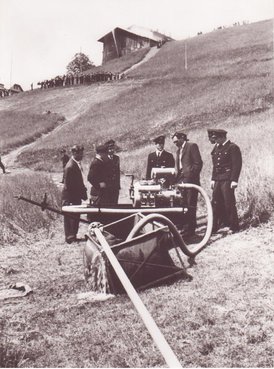 Gründungsfeier und Einweihung der Motorpumpe am 4. Juni 1961