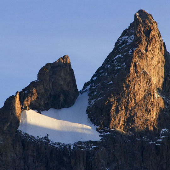 2010, le glacier Carré à 3700m sur la Meije. Photo Parc National des Ecrins.