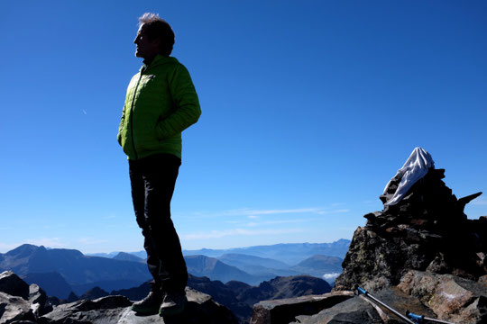 Sommet de la Grande Lance de Domène à 2800m au dessus de Grenoble.