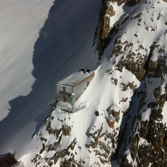 Le refuge ce mercredi 12 février (photo Damien, voir le texte ci dessus)