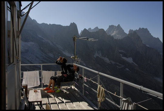 Et toujours les yeux rivés sur les arêtes de la Meije