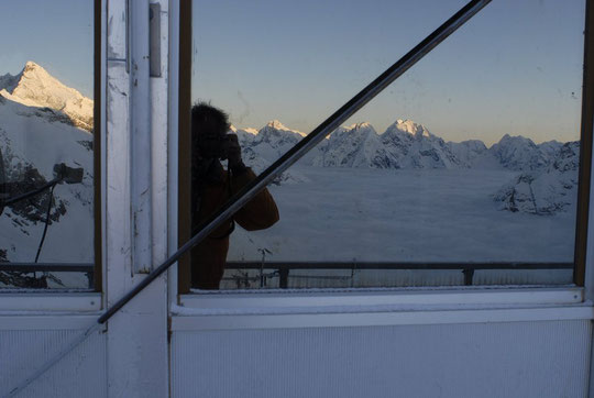 7h ce matin, réveil pas trop désagréable (!) sur la terrasse du Promontoire...