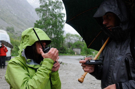 "Tout est bien arrivé, là-haut ?" (photo Delphine Maratier)
