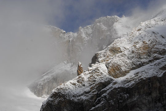 La Nord Est du Rateau, depuis le refuge.