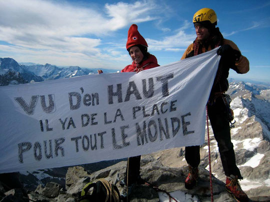 Photo au sommet de la Meije : Leïla Shahshahani/Montagnes Magazine