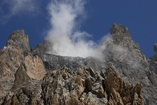 Quand le glacier Carré fume... (hier après midi).