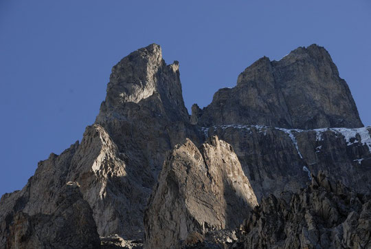 Ce matin à 8h30, la muraille Castelnau, qui a bien séché...