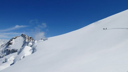 LA trace en haut du Tabuchet (5 mai).