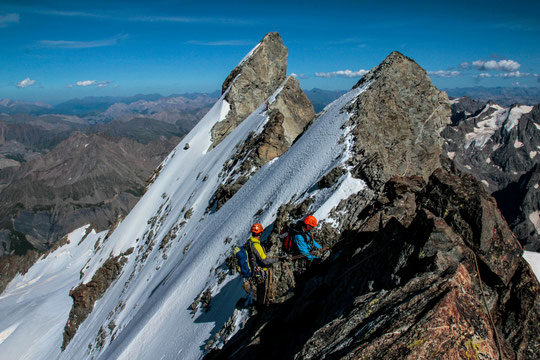 Les superbes Arêtes de la Meije (en début de semaine dernière). Photo Barbara Satre. Merci.