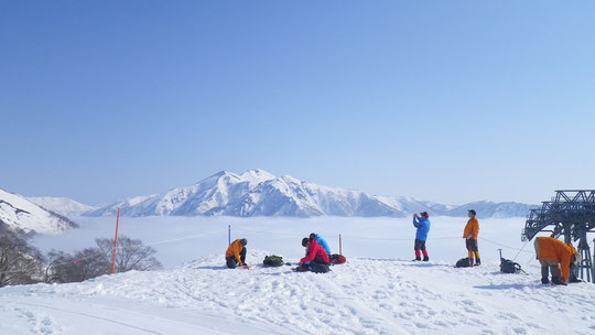 天神平より白毛門方面、スキーで渡れそうな・・・