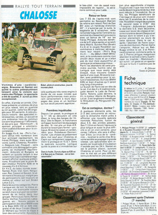 1987 - Echappement - Rallye Terre de Chalosse