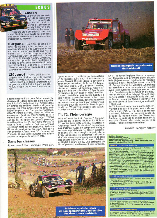 1993 - Rallyes Magazine - Collines d'Arzacq