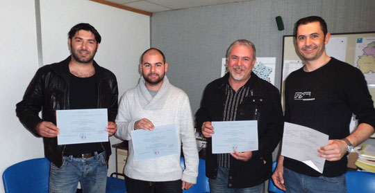 Les 4 premiers diplômés