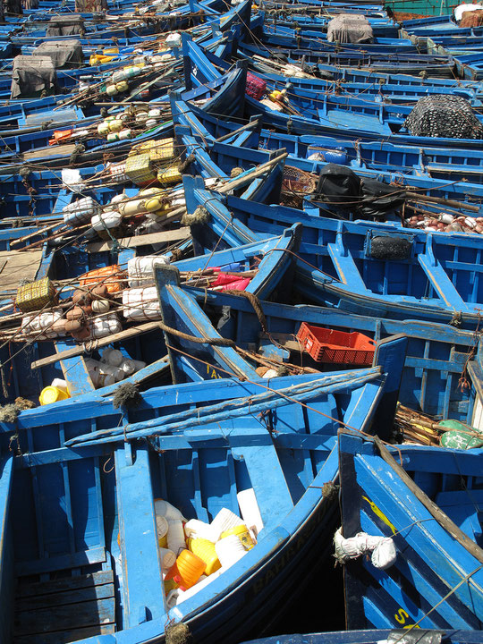 boats at Essaouira harbour