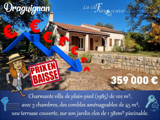 Cliquez sur la photo pour voir le lien sur l'annonce. N'hésitez pas à demander le dossier de présentation complet et détaillé de la villa.