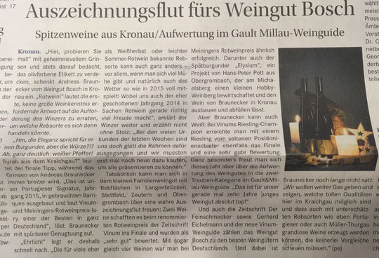 Zeitungsartikel August 2017