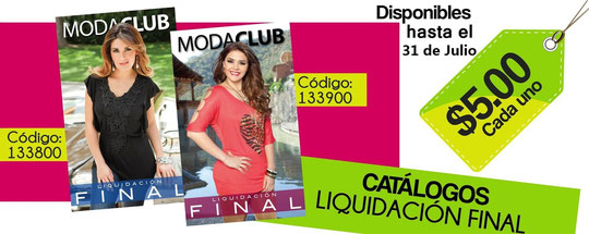 Venta x catalogo Liquidacion Final ModaClub Primavera Verano 2013