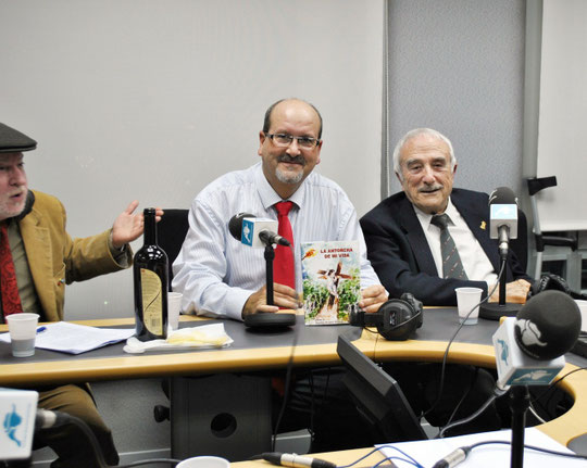 Con José María Falgas y Juán Acebal