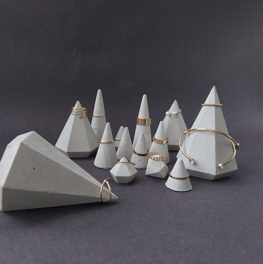 Cone and Diamond Ring Stands by PASiNGA
