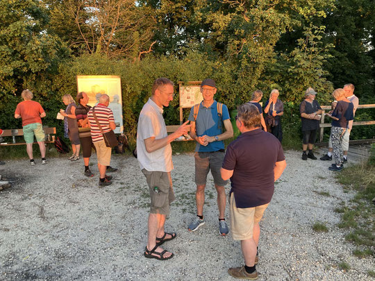 nach der Station 6 - Kreuz - gemütliches Beisammen sei bei der Ruine Wartenberg 