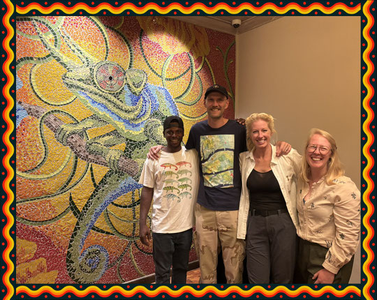 Team Wild Chameleon Project: Ferry, me, Laura and Mirtheke.