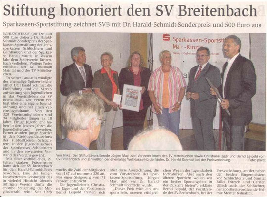 Zeitungsartikel Harald-Schmidt-Preis