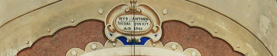 Signature de l'artiste : Pietro Sicuri 1901