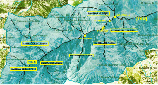 d'après la cartographie SANDRE (Service national d'administration des données et référentiels de l'eau)