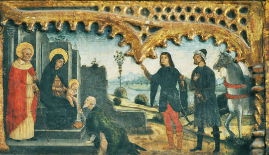 Calvi - St Jean - Retable de Barbagelata 1498 - prédelle