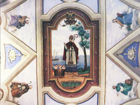 Tomino (Cap Corse) - Eglise St Nicolas-peinture de Pietro Sicuri (1896) (cl.Tomino-Petre Scritte 2011)