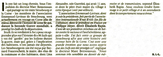 Corse-Matin 14 septembre 2019
