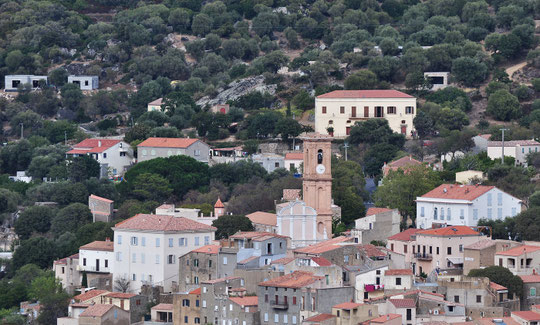 Aregno - Vue du couvent de Marcasso (Cateri)