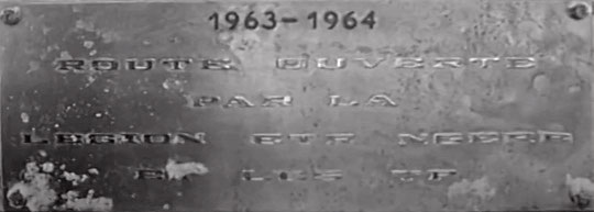 Plaque en hommage à la Légion étrangère - détruite dans les années 1980