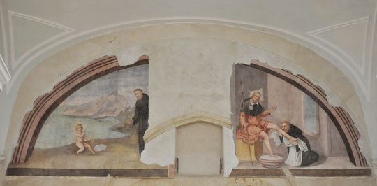 Orvieto - Eglise Saint Augustin - Deux épisodes de la légende