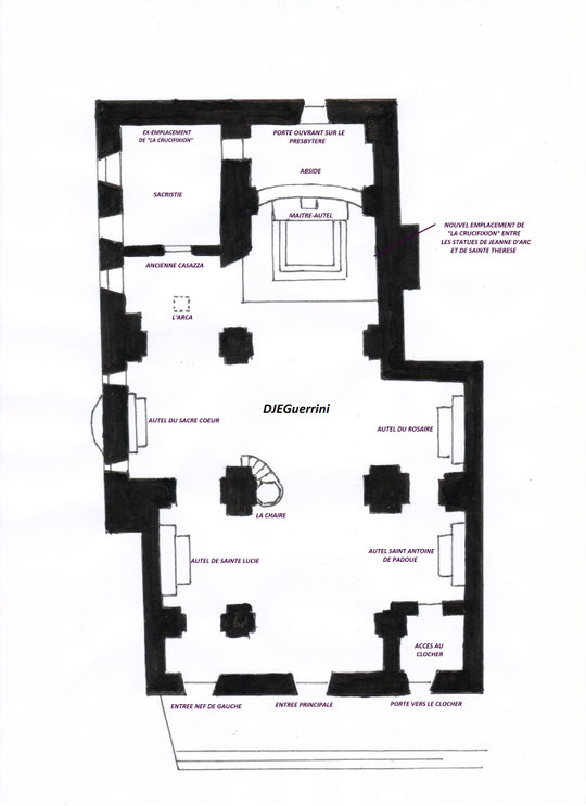 Plan : Daniel ALEXANDRE - Annotations : Jean-Etienne GUERRINI