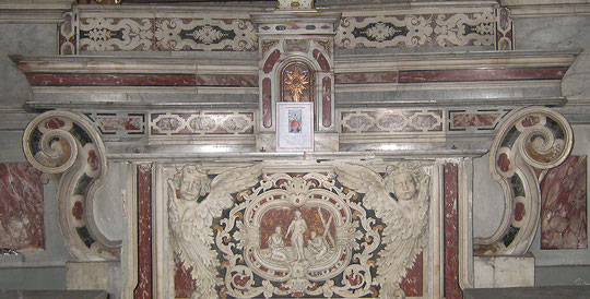 Bastia - Autel des pêcheurs aux marbres précieux provenant du couvent San Francesco de Bastia