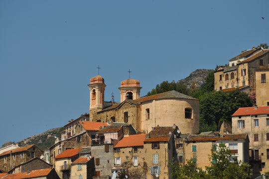 Oletta - Eglise St André  construite entre 1777 et 1810 pour remplacer un ancien sanctuaire situé en bas du village