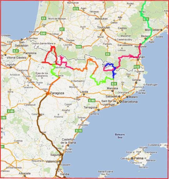 Route Spanien 2011